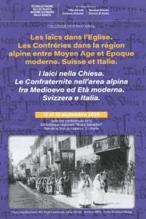 Affiche du colloque sur les confrries du Moyen Age  l'poque moderne