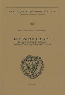 Couverture du volume 44 de la collection Bibliothèque de l'Archivum Augustanum