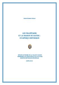 Couverture du volume Les Valdôtains et la Maison de Savoie