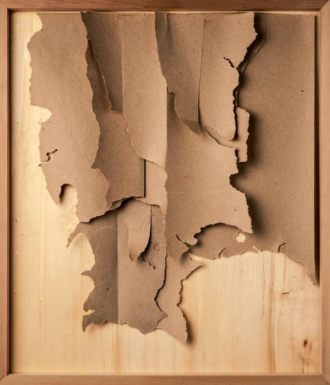 “Senza titolo” 2014, carta su tavola, cm 58x50