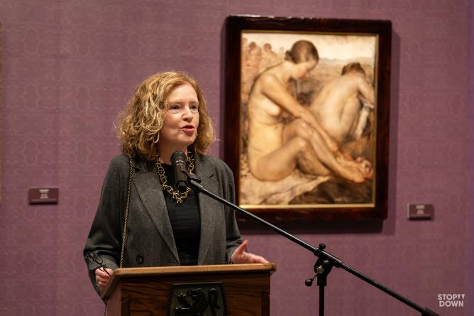 Museo Archeologico Regionale di Aosta, 27 febbraio 2026. Intervento della curatrice e dirigente regionale Daria Jorioz all'inaugurazione della mostra "Tra luce e Grazia".