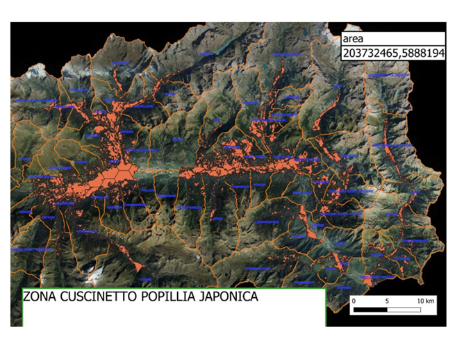 Zona cuscinetto monitorata nel 2023