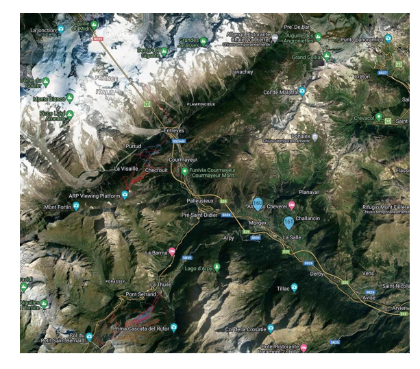 Posizione delle trappole installate nel 2024 nella zona indenne 