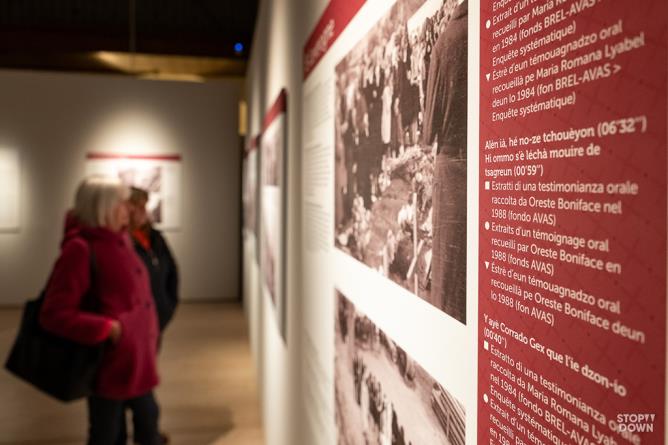 Aosta, Chiesa di San Lorenzo. Venerdì 8 novembre 2024, inaugurazione della mostra "Allez voir là-haut. Témoignages 1943-1945 en Vallée d’Aoste".